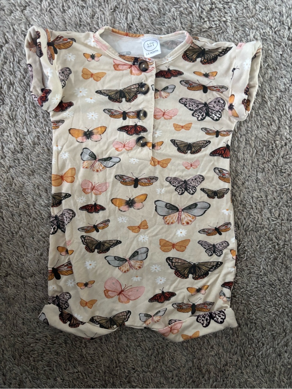 Lou Lou and Company Butterfly Amelia Romper 3-6 months